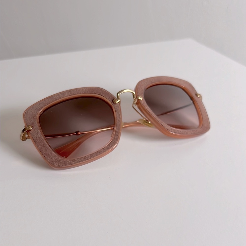 Miu Miu Suede Sunglasses